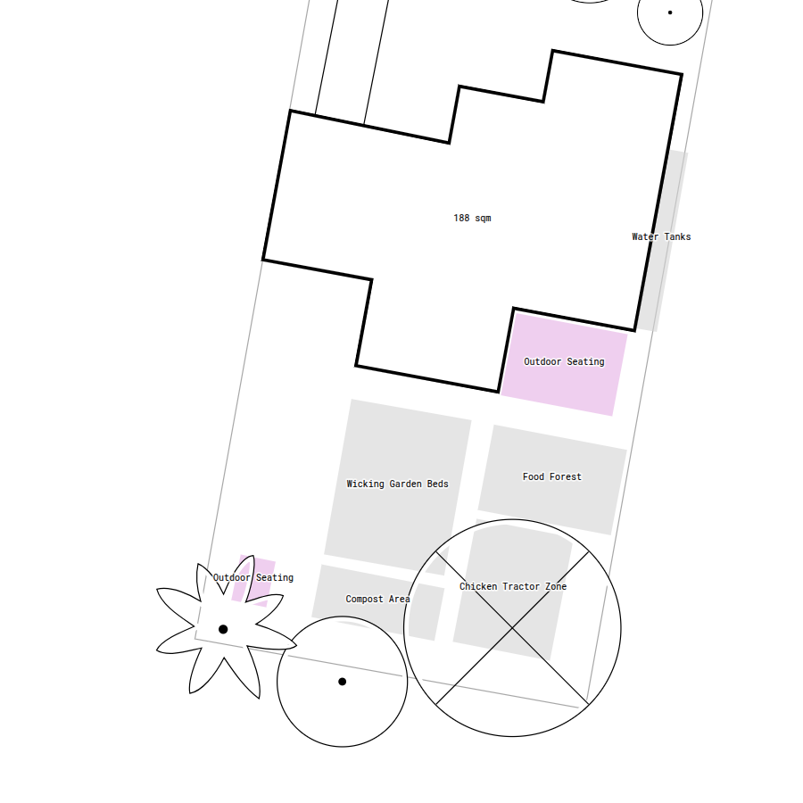 Adding social concept area for outdoor seating and gathering